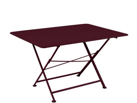 Table de jardin rectangulaire Cargo 128 x 90 cm Cerise Noire - Fermob