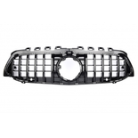 Grille de Calandre Look GTR pour Mercedes W177 V177 (18-23) Panamericana AMG GT Optik - Noir - Full Black - Compatible Caméra 360°