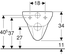 Cuvette WC suspendue RENOVA COMFORT rimfree adaptée PMR - GEBERIT - 208570000