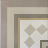 CAPRICE LOIRE ANGLE - Carrelage 20x20 cm aspect carreaux de ciment beige Taille 20 x 20 cm