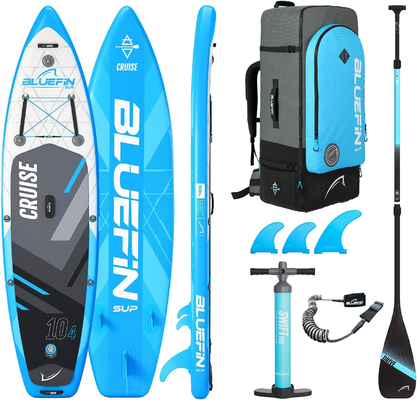 Bluefin Cruise Premium Stand Up Paddle Set  Planche à Paddle Gonflable Premium pour Adultes - Pack Sup avec Sac à Dos, Pagaie en Fibre de Verre et Pompe