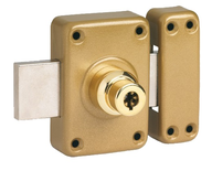 Verrou à double entrée GHB 5 ailettes longueur 95 mm cylindre de 40 mm - POLLUX - 120514