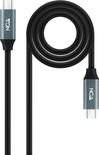 Câble Nanocable USB-C 3.2 M/M 2m 100W (Noir/Gris)