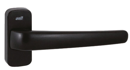 Paire de béquille Siluete à ressort carré 8mm sur rosace noire - SOFI - 5113300133