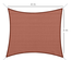 Voile d'ombrage rectangulaire rouge