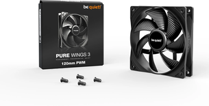 Ventilateur de boitier be quiet! Pure Wings 3 PWM - 12cm (Noir)