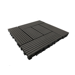 Dalle de terrasse bois composite Classic 30 x 30 cm - Coloris - Gris carbone, Epaisseur de la lame - 11 mm, Epaisseur du support - 10 mm, Epaisseur - 21mm, Largeur - 30 cm, Longueur - 30 cm