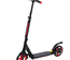 Trottinette pliable adulte béquille frein disque hauteur guidon réglable alu. rouge noir