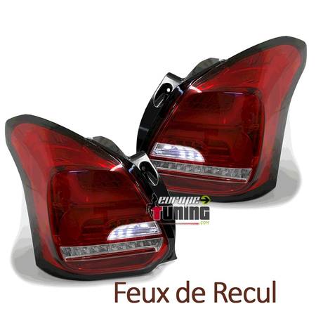 FEUX ROUGES AVEC CLIGNOTANTS LED SEQUENCIELS POUR SUZUKI SWIFT III 2017-  (05450)