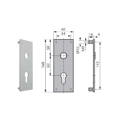 Plaque de propreté alu argent - WSS - 16570000114