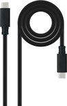 Câble Nanocable USB-C 3.2 M/M 2m 100W (Noir)
