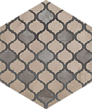 TERRA COLONIALE HEXAGONAL  - 25x21,6 cm - GRIS - Carrelage aspect ciment vieilli