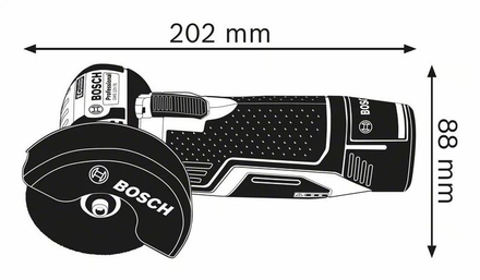 Meuleuse angulaire sans fil GWS 12V-76 (sans batterie ni chargeur) en coffret L-BOXX - BOSCH - 06019F2003