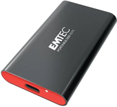 Disque SSD externe Emtec X210 - 256Go (Noir/Rouge)