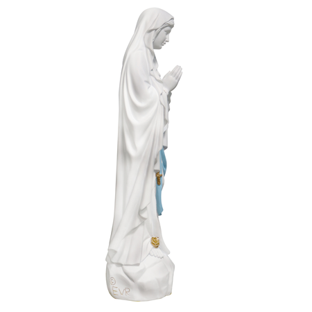 Statue Notre Dame de Lourdes en résine pour l'exterieur 80 cm