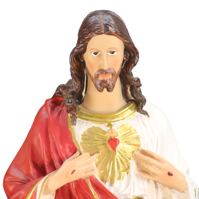 Statue du Sacré Coeur de Jésus de 50cm en résine