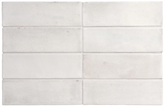 COCO WHITE  MATT  - Carrelage zellige  pour sol et mur en 5x15 cm blanc