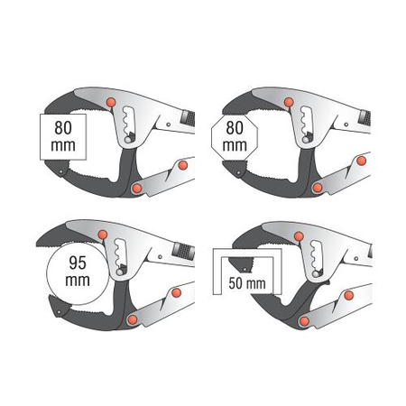 Pince-étau à grande ouverture - SAM OUTILLAGE - 212-25