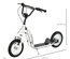 Trottinette pour Enfants Plus de 5 Ans Grands Pneus Guidon Réglable