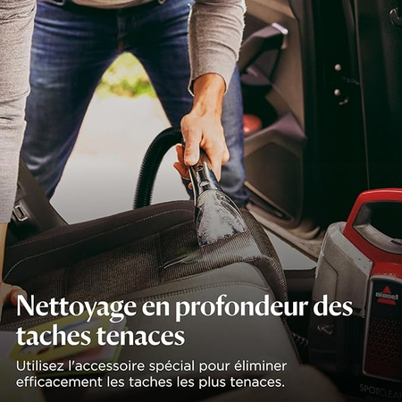 BISSELL SpotClean ProHeat - Shampouineuse | Nettoyeur Portable Tapis, Tapisserie et Intérieur de Voiture |330W | 74dB | 36988