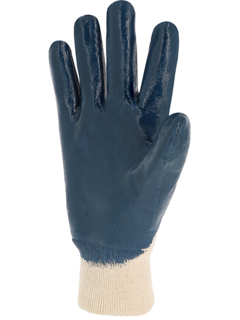 Lot 10 paires de gants nitrile enduction lourde écru/bleu T9 - SINGER - NBR132609