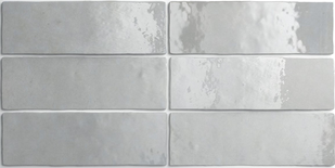 ARTISAN ALABASTER  - Faience 6,5X20 cm aspect zellige brillant gris Taille 6,5x20cm
