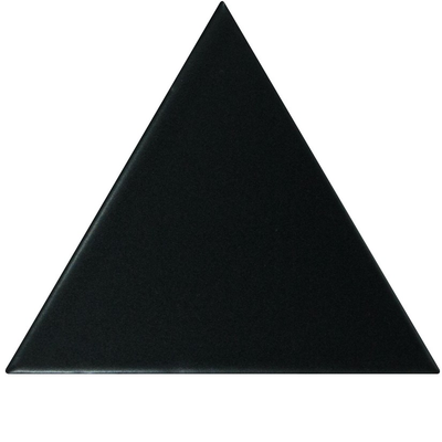 SCALE TRIANGOLO BLACK MATT - Faience triangulaire 10,8x12,4 cm beige noir Mate