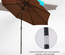 Parasol octogonal inclinable 3 m métal polyester 180 g/m²