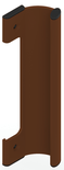 Poignée de tirage extérieur laqué brun RAL1247 - LA CROISEE DS - DS7247-097