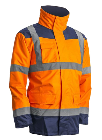 Veste KANATA PU HI-VIZ 3M orange fluo/marine TL - COVERGUARD - 7KANOL