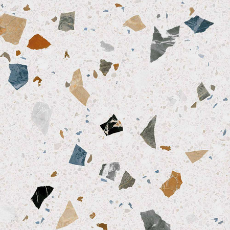 STRACCIATELLA NACAR - Carrelage aspect terrazzo coloré 80x80 cm