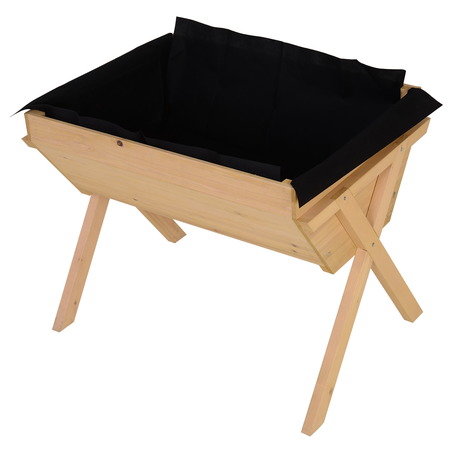 Jardinière sur pieds dim. 100L x 70l x 80H cm bois massif sapin