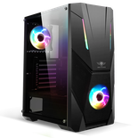 Boitier Moyen Tour ATX Spirit of Gamer Rogue V RGB avec panneau vitré (Noir) 