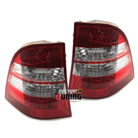 FEUX LED ROUGE / CRISTAL POUR MERCEDES ML W163 98-05 (10857)