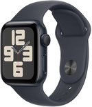 Apple Watch SE (2ᵉ génération) GPS 40 mm Aluminium Minuit – Bracelet Sport Minuit (S/M)