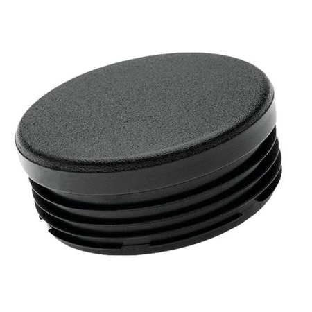 Embout intérieur rond plastique noir 60mm - FORTAPS - 20-60