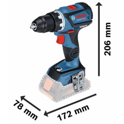 Perceuse-visseuse 18V GSR 18V-60 C PROFESSIONAL (sans batterie ni chargeur) - BOSCH - 06019G1102