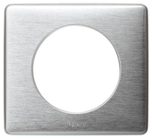 Plaque CELIANE métal 1 poste L90mm finition aluminium - LEGRAND - 068921