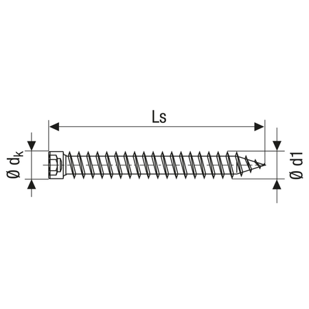 Vis ancrage châssis bois WIROX 7,5X80 boîte de 100 - SPAX - 1031010750805