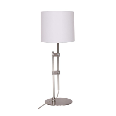 Lampe de bureau DKD Home Decor Argenté Métal Blanc Moderne (23 x 23 x 64 cm)