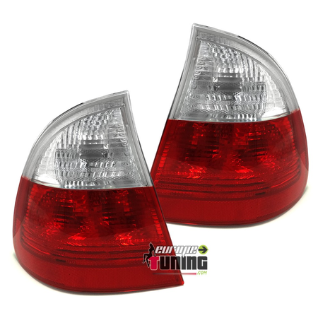 2 FEUX ROUGES BLANCS LOOK M3 BMW SERIE 3 E46 TOURING / BREAK (10056)