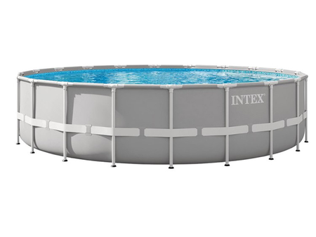 Piscine tubulaire Prism Frame ronde 6,10 x 1,32 m - Intex