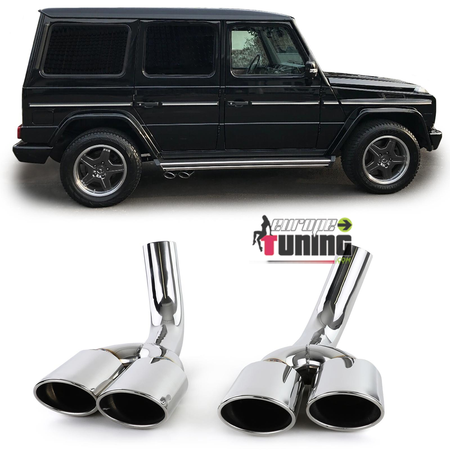 SORTIES ECHAPPEMENT SPORT PACK AMG MERCEDES CLASSE G W463 G500 G55 (05172)