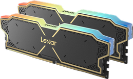 Kit Barrettes mémoire 32Go (2x16Go) DIMM DDR5 Lexar Thor RGB 6000MHz (Noir)