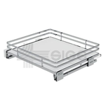 Panier coulissant tablette mélaminé blanc pour meuble 600mm - SIGE SPA - 119+