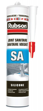 Mastic silicone sanitaire translucide 300ml - RUBSON - 165173