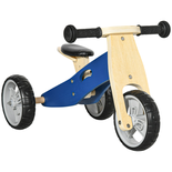 Tricycle draisienne enfant 2 en 1 selle réglable panneaux bois