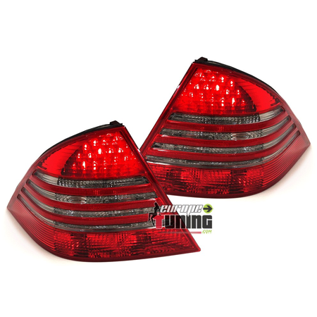 2 FEUX ROUGES FUMES A LED POUR MERCEDES CLASSE S W220 1998-2005 (00217)