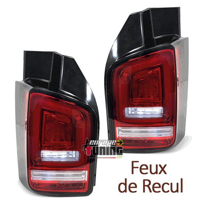 FEUX ROUGES CLAIRS LEDS SEQUENTIELS DYNAMIQUES VW T5 DOUBLE PORTE PH2 (05636)