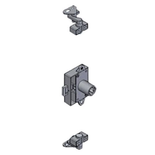 Kit serrure espagnolette UNO et accessoires - OJMAR - C7968.006NI